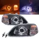 卡嗶車燈 適用 HONDA 本田 CIVIC 喜美 K8 前期 96-98 光導LED天使眼光圈魚眼 大燈