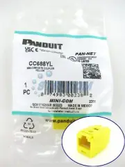 Panduit CC688YL Cat6 Coupler Module RJ45 8P8C Yellow ~STSI