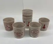 2 Sets Maker’s Mark Bourbon Whisky Wheated plastic cups 4 Styles, 8 Cups Lot