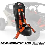 Can-Am X3 Bump Seat & Orange 4 Pt Harness w Auto Style Buckle Front / Rear Mount