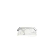 [SUOT STUDIO] Silver Half Cut Howlite Ring Silver
