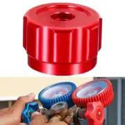 New Red Aluminum Alloy Round Wheel Handle Faucet Handles Manifold Gauges Knob