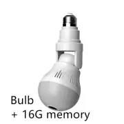 Style: A 1080P 16G - Bulb lamp wifi ip camera 1080p wireless Panoramic 360 fish