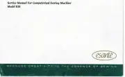 BabyLock Esante ESi Sewing Machine Service Repair Manual Book How To Set Timing