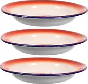 Cabilock Sets Dried Fruit Plates Vintage Enamelled Snack Plate for Home and Cafe Use Pcs