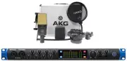 AKG C414 XLII Multi-Pattern Studio Condenser Microphone Recording Mic+Interface