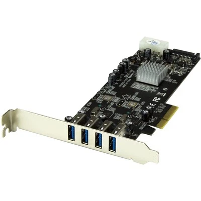 Startech 4 Port Dual Bus Pci Express [pcie] Superspeed Usb 3.0 Card Adapter With