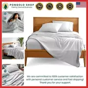 Deep Pocket Luxury King Bed Sheet Set - 1800 Thread Count, Cloud Grey Elegance