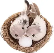 BESPORTBLE 1 Set Bird Nest Decoration Simulation Birds Nest Decor for Garden Office Handmade Easter Ornament Safe and Odorless Materials for Landscapes