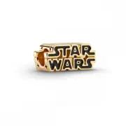 New Genuine Limited Edition PandoraxStar Wars Shine Gold 3D Logo Charm 769247C01