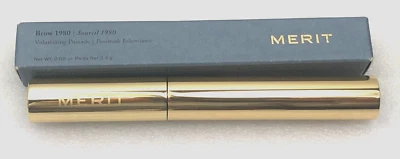 New in Box MERIT Brow 1980 Volumizing Pomade for Brows - BROWN 0.08 oz/2.4 g