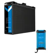 12V Lithium Battery Slim + Victron 30A AC to DC LiFePO4 Battery Charger Bluetooth