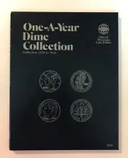 ONE- A -YEAR DIME COLLECTION #9103 COIN FOLDER BY WHITMAN - NEW OLD STOCK