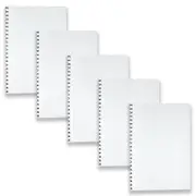 5pc Spirax P595g A4 Spiral Grid Book Writing Stationery Notebook 200-Pages BLK