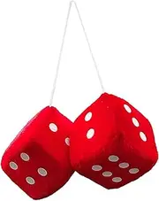 Car Dice, Auto Rear Dice, Soft Car Charm Interior Ornament, Dice Pendant, Dashboard Dice, Vehicle Dice, Decorative Interior Ornament, Hangable Decoration for Sedan Truck and SUV