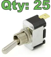 (Qty 25) New Carling 2FA53-78 TABS On-Off SPST Toggle Switch 250V AC / 15A