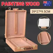 Portable Folding Wood Easel Art Drawing Painting Table Desktop Box Board New AU