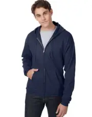 Hanes EcoSmart Unisex Full-Zip Fleece Hoodie