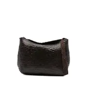 [Dragon Diffusion] Dragon Diffusion Santa Marta Woven-leather Shoulder Bag ONE SIZE BROWN