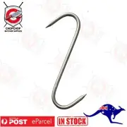 Butchers 8 in Meat Hanging Hooks Solid Stainless Steel Meat S-Hooks
