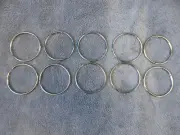 2" 50mm Split Rings 10 (TEN) Pieces Keychain Key Chains MADE IN USA! HEAVY DUTY!