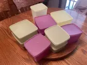 Tupperware NEW Vintage Freezer Mates Set Was A Hostess Gift Set