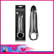 Renegade Fantasy Extension Adds Length Clear TPE Ball Strap Medium 21cm Penis
