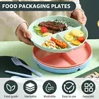 8Pcs 9inch Divided Dinner Plates Unbreakable Portion Control Dinner Diet ZhjyQ