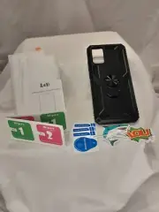 Samsung Galaxy A02S Phone Case with Kickstand, Magnet Plate, 2 Screen Protectors