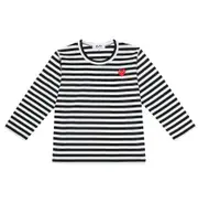 Comme des Garçons Play Kids Striped cotton jersey T-shirt