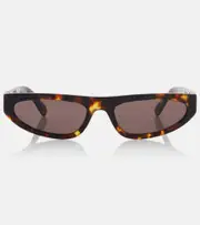 [Miu Miu] Miu Miu Miu Glimpse cat-eye sunglasses One Size brown