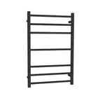 KG Wall Mounted Heated Towel Rack 7 Bars, Matte Black