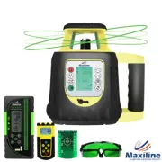 Green Beam Self Level Digital Grade Rotary Laser Level + Digital Receiver Video