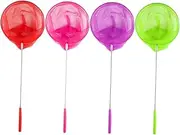 Gogogmee 4pcs Extendable Stainless Steel Fishing Nets for Telescopic Insect Catching Nets Outdoor Tools for Butterfly and Bug Exploration Random Color Random Color
