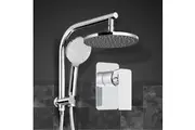 Cefito 9'' Rain Shower Head Set Handheld Round High Pressure Mixer Tap Chrome