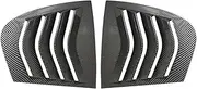 Compatible for BMW 3 Series F30 318i 320i 325i 2013-2019 Rear Window Side Vent Shutter Louver Cover Trim Car Accessories Auto Parts Black(Carbon Look)