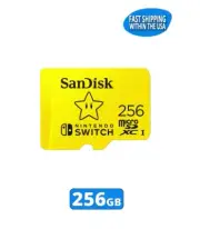 Sandisk MicroSDXC 256GB Memory Card Nintendo Switch/OLED/Lite Gaming Class 10 U3