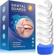 Mouth Guard for Teeth Grinding, Mouth Guard for Sleeping Best Gum Shield for Grinding Teeth&Clenching at Night, Reusable Mouth Guards Grinding Teeth for Adults to Prevent Bruxism, 6 Pcs/Two Size