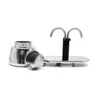 2 Cup 100Ml Moka Pot Double Head Stainless Steel Mocha Coffee Pot Coffee Tools
