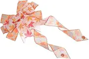 Thanksgiving Decorative Bow Large Double Fall Bow for Front Door Window Stylish Fall Party Supply Cozy Autumn Atmosphere Decor for Home Events