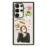 Galaxy S23 Ultra Impact Case Grim B Thinking about Him Case