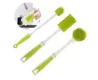 Washing up Brush Set Silicone with Washing up Brush Bottle Brush Cleaning Bru...