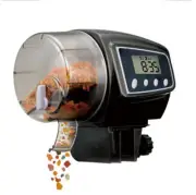 Fish Feeder Automatic Fish Feeder Food Hopper Holds Resun AF-2005D LCD Display