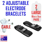 CAREMAX TENS EMS compatible ELECTRODE PADS CABLE + ELECTRODE BRACELETS + PADS