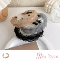 在飛比找momo購物網優惠-【MISS KOREA】網紗髮箍 蕾絲髮箍 麻花辮髮箍/法式