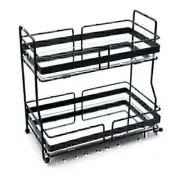 AQ Organizational 2-Tier Mirrored Home Storage Tray for Vanity, Dresser,...