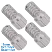 4pcs 19mm Schrader Valve Extension Tube Bicycle Car Accessory Tyre Adapter Part