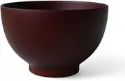 J-Kitchens Miso Soup Bowl, Wooden, Modern Yamato, Dark Brown, 4.3 x 2.7 inches (11 x 6.8 cm), Current Model