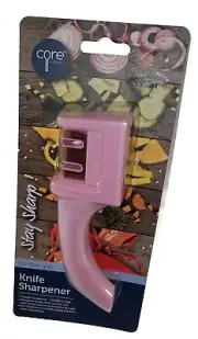Core Knife Sharpener Comfort Grip Stay Sharp Pink Kitchen Tool Accessories New