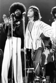 Pianist Billy Preston And Singer Mick Jagger 1975 OLD PHOTO